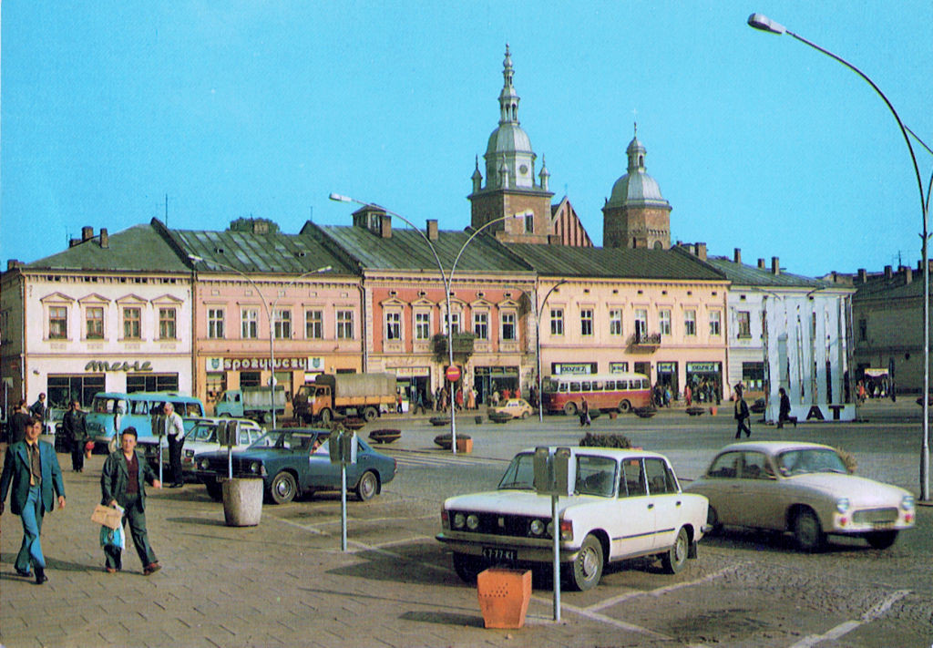 Fragment rynku, Nowy Sącz lata 80