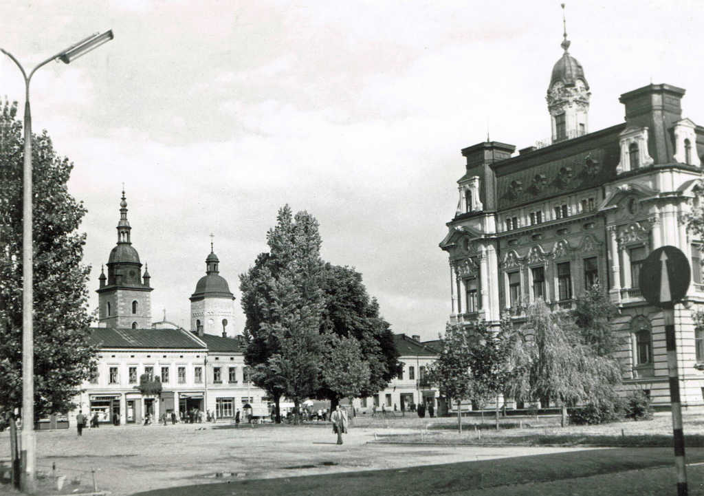 "Nowy Sącz. Rynek z ratuszem na pierwszym planie". Fot. K. Kaczyński