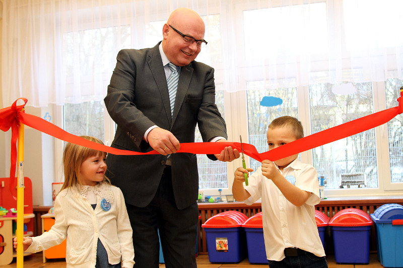 Prezydent Nowego Sącza Ryszard Nowak Ryszard Nowak otwiera oddział przedszkolny przy SP 20