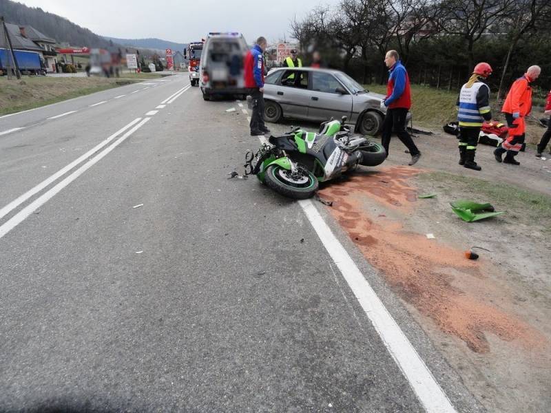 sezon motocyklowy wypadek Nowa Wieś