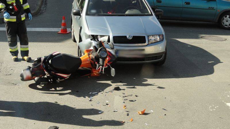 sezon motocyklowy wypadek ul. Sikorskiego Nowy Sącz