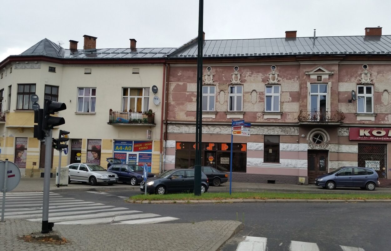 fragment ulicy Grodzkiej w Nowym Sączu 2015