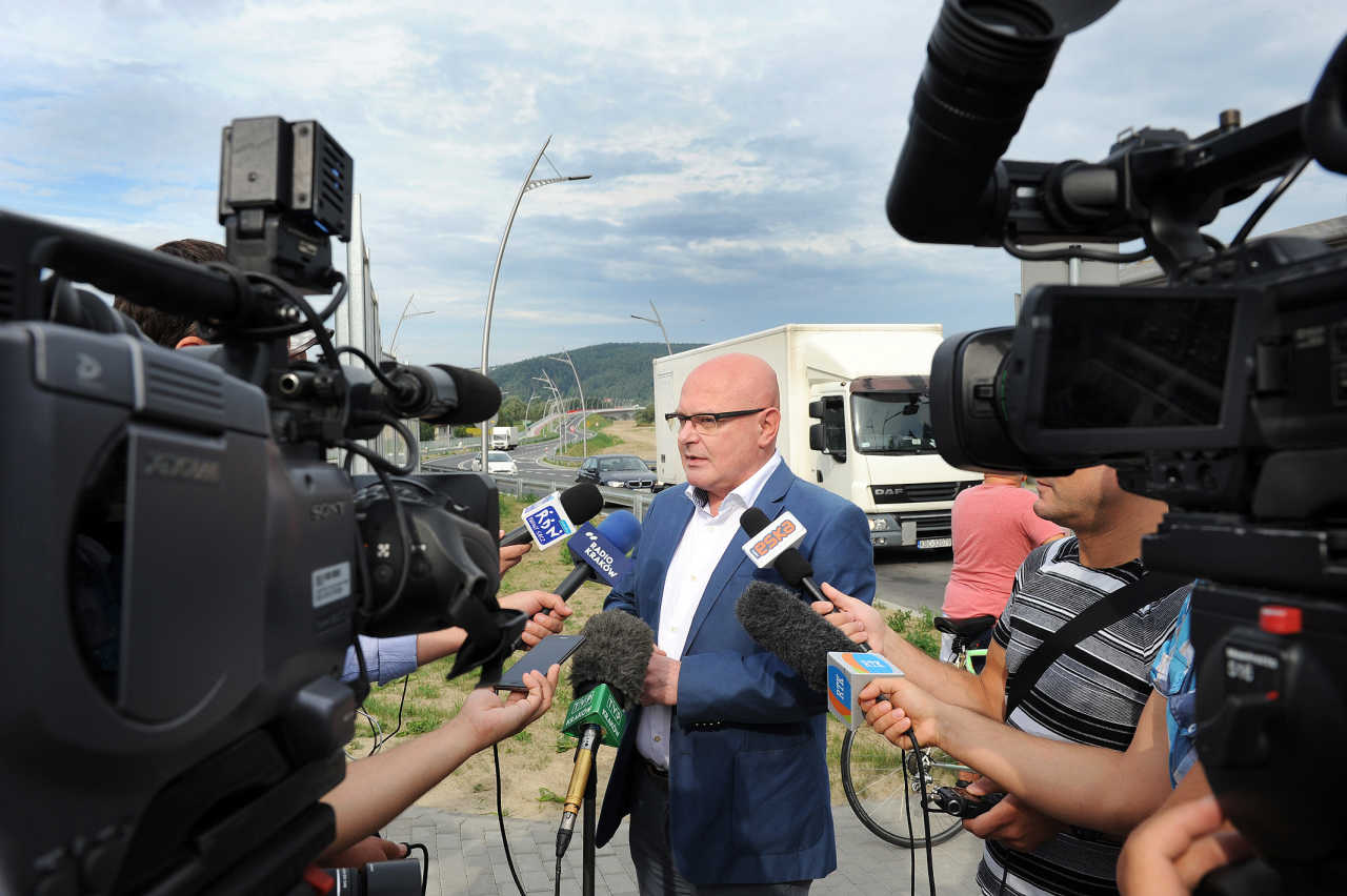 obwodnica północna otwarta - prezydent Nowego Sącza Ryszard Nowak MIC_3302