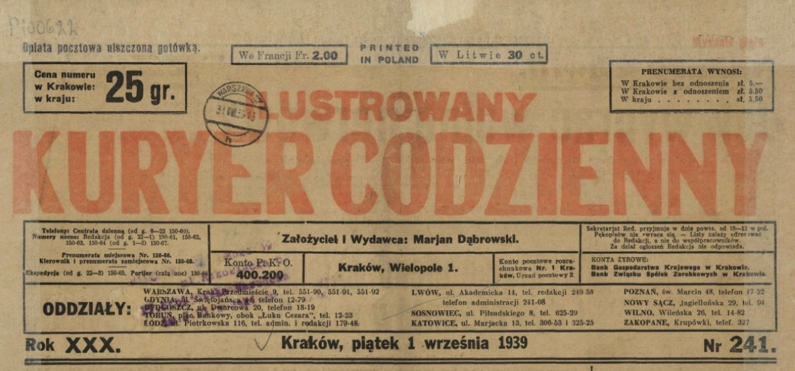 ikc 1939 strona tytułowa