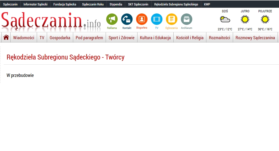 Jerzy Gwiżdż dopytuje się o Rękodzieła Subregionu Sądeckiego
