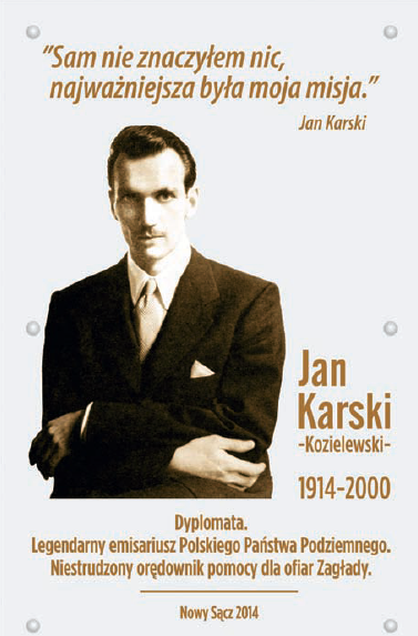 Ja Karski tablica z ZSS Splot