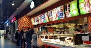 bar samoobsługowy w Galerii Trzy Korony