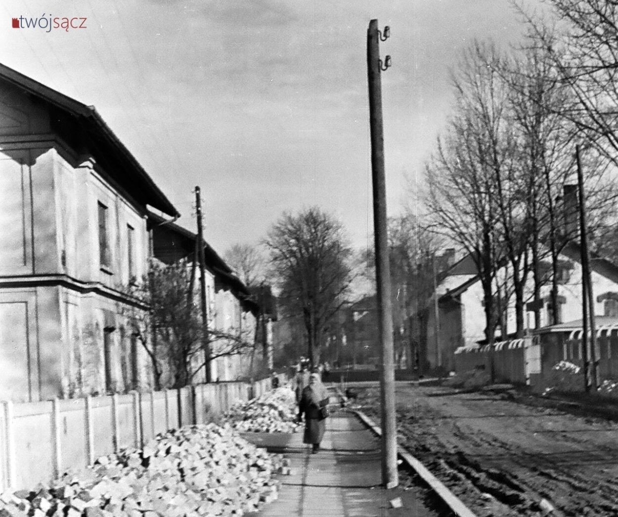 ulica Kolejowa Nowy Sącz, lata 50/60