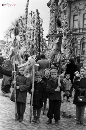 niedziela palmowa Nowy Sącz lata 50.