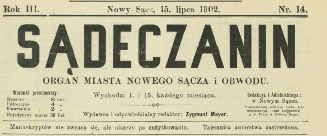 Sadeczanin 1902