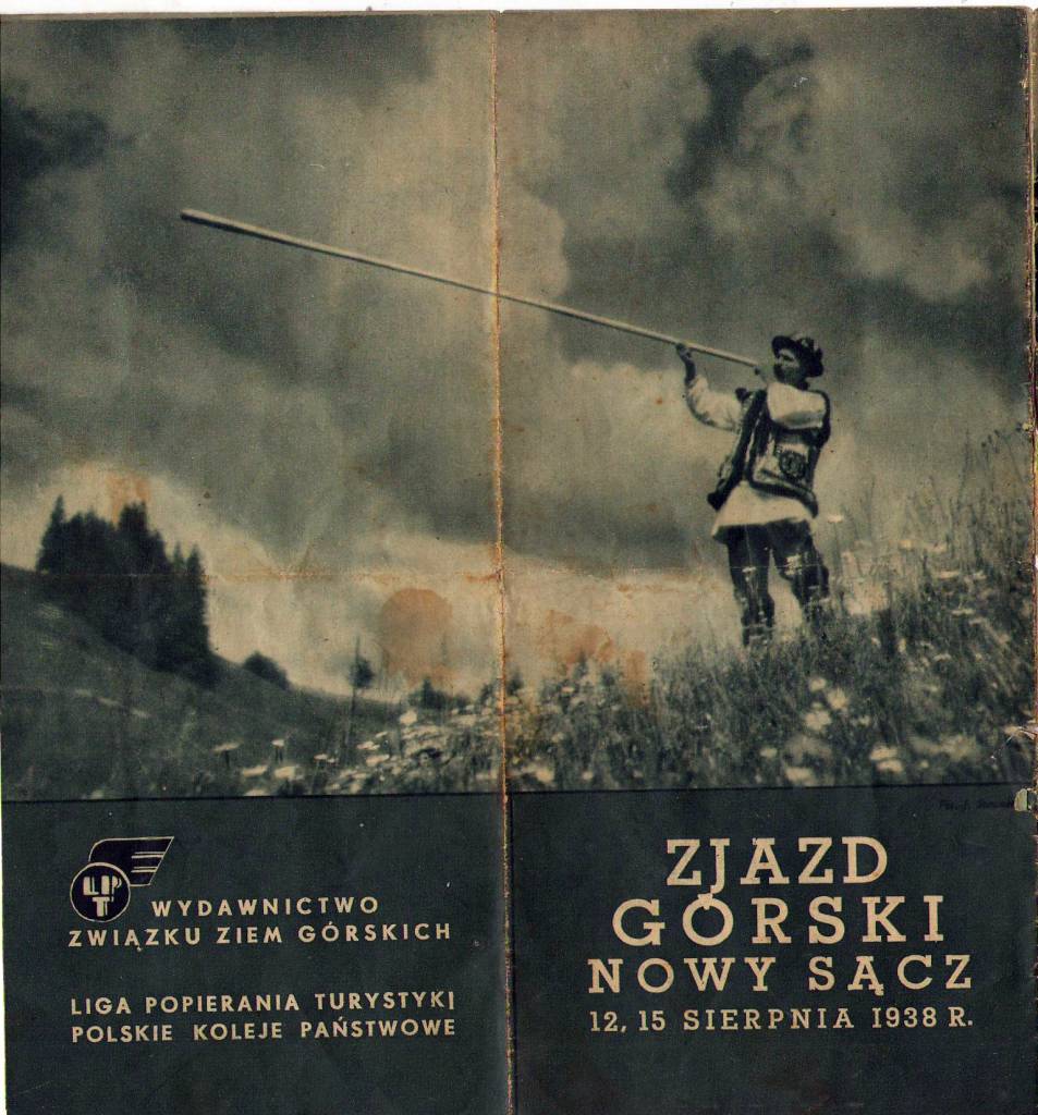 Zjazd Górski Nowy Sącz 1938, okładka folderu