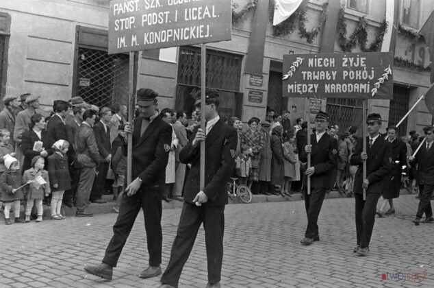 pochody 1-majowe, Nowy Sącz 1958
