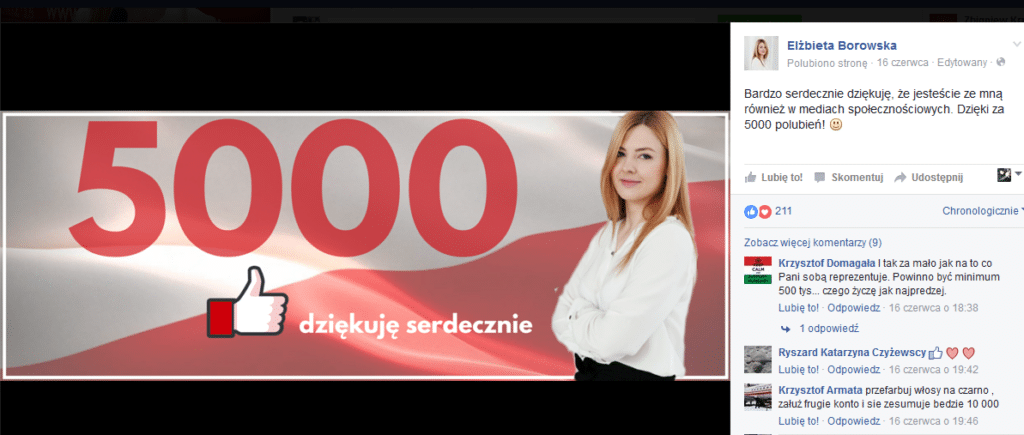 posłowie w sieci Borowska
