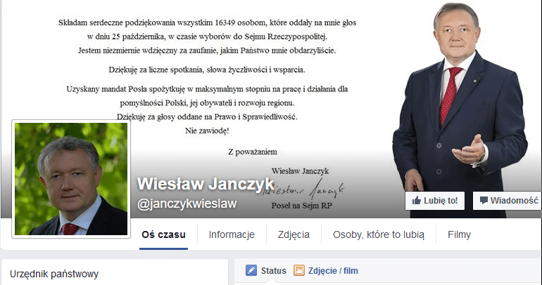 posłowie w sieci Janczyk