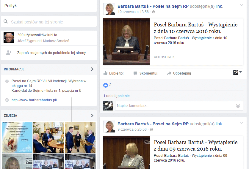 posłowie w sieci Bartuś