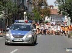 Diecezjalne Spotkanie Młodych 2016 - pielgrzymka na ulicy Jagiellońskiej