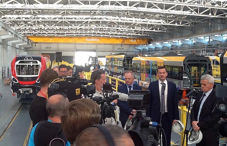 Newag premier Morawiecki