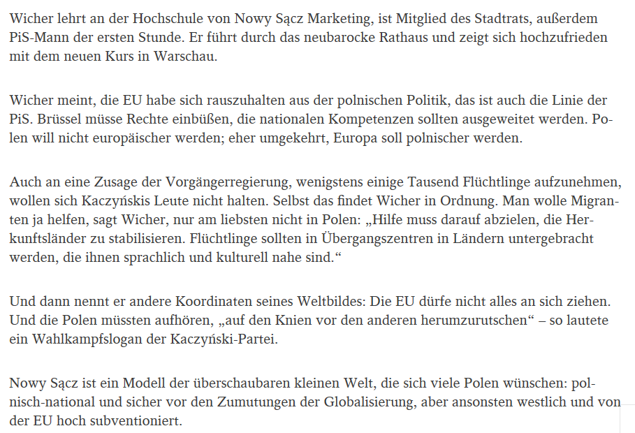 Der Spiegel o Nowym Sączu