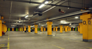 Poziom -2 parkingu podziemnego w Galerii Trzy Korony