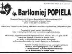 Zmarł Bartłomiej Popiela – były dyrektor II LO