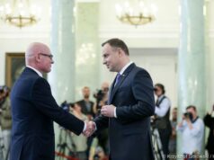 Prezydent Ryszard Nowak z Krzyżem Kawalerskim Orderu Odrodzenia Polski