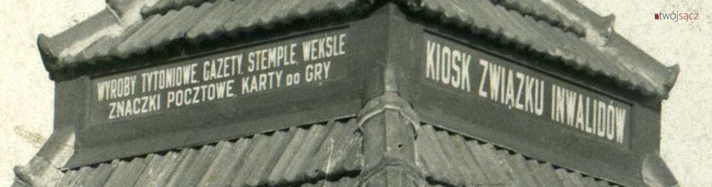 napis: kiosk związku inwalidów
