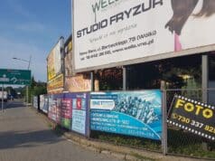 reklamoza w Nowym Sączu, rok 2017