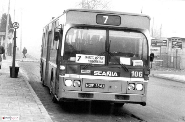 autobusy komunikacji miejskiej Nowego Sącza. Scania w roku 1993