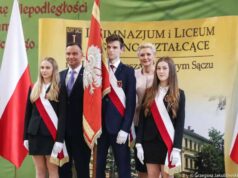 Prezydent RP Andrzej Duda w I Liceum Ogólnokształcącym: Wychowanie w tym regionie zawsze było patriotyczne