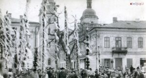 Nowy Sącz prawdopodobnie 1956 rok - Niedziela Palmowa
