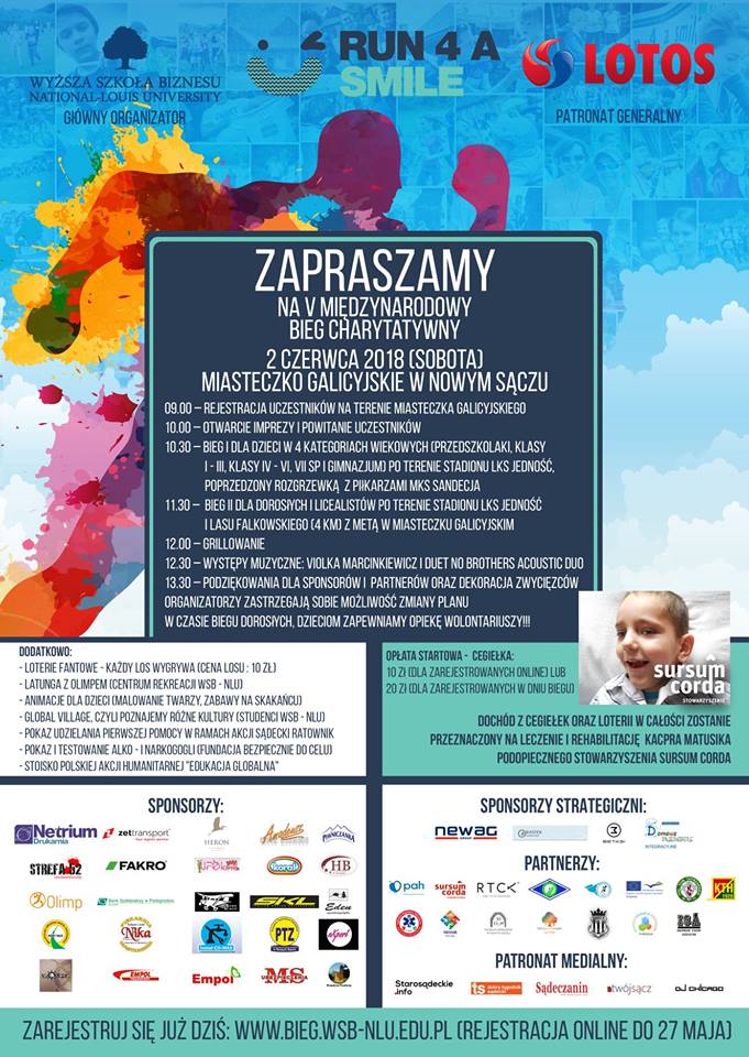 bieg charytatywny Run 4 Smile 2018