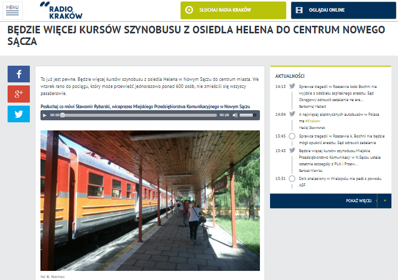 kursów szynobusu