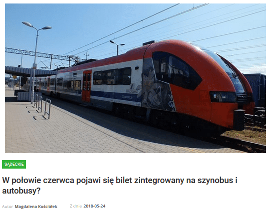 Nowy Sącz trwają prace nad biletem zintegrowanym