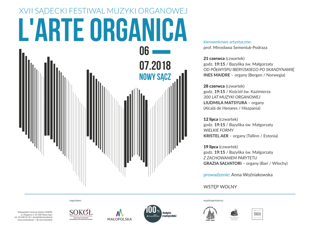 XVII Sądecki Festiwal Muzyki Organowej L`Arte Organica