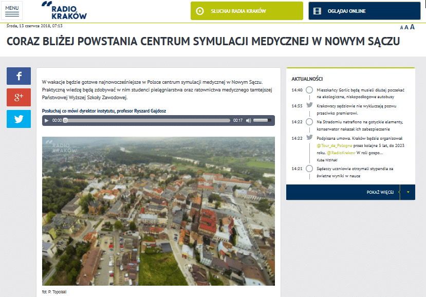 centrum symulacji medycznej Nowy Sącz