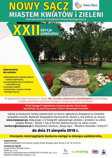 Nowy Sącz miastem kwiatów