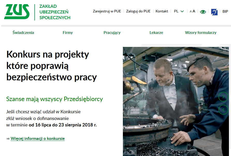 konkurs ZUS