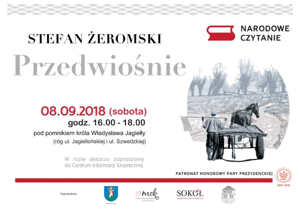 narodowe czytanie Przedwiośnia Nowy Sącz