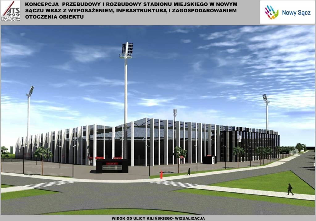 Jedna z wizualizacji nowego stadionu miejskiego