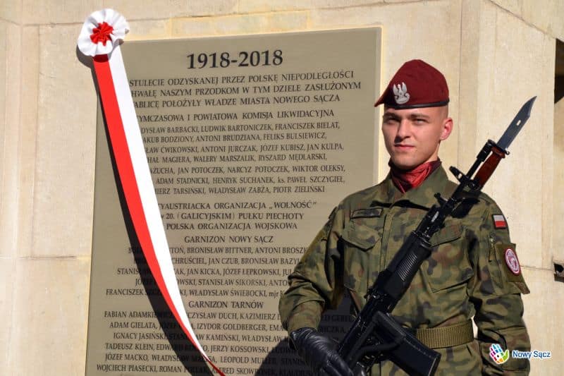 Tablica "Czynu Niepodległościowego Sądeczan w 1918 roku"