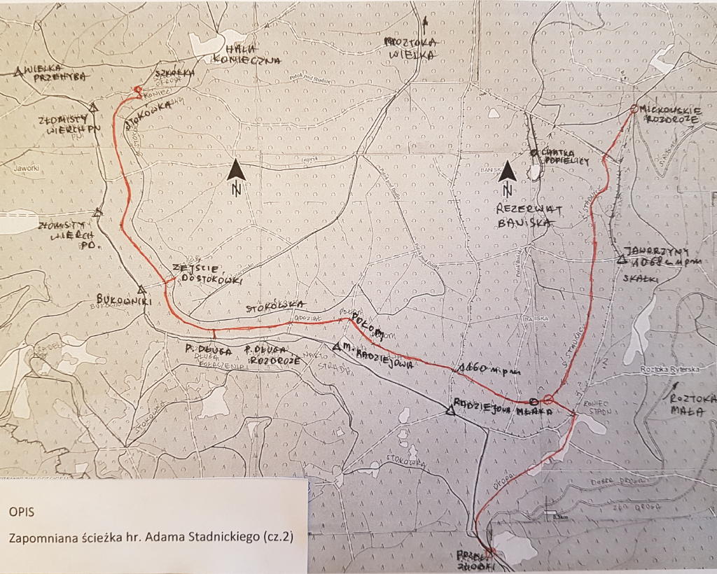 Zapomniana ścieżka hr. Adama Stadnickiego