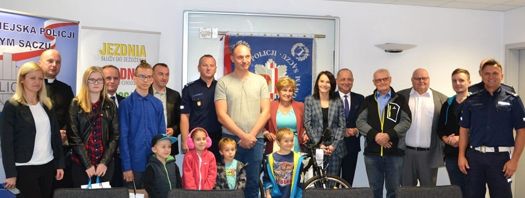 akcja bike-owe bezpieczeństwo KMP Nowy Sącz