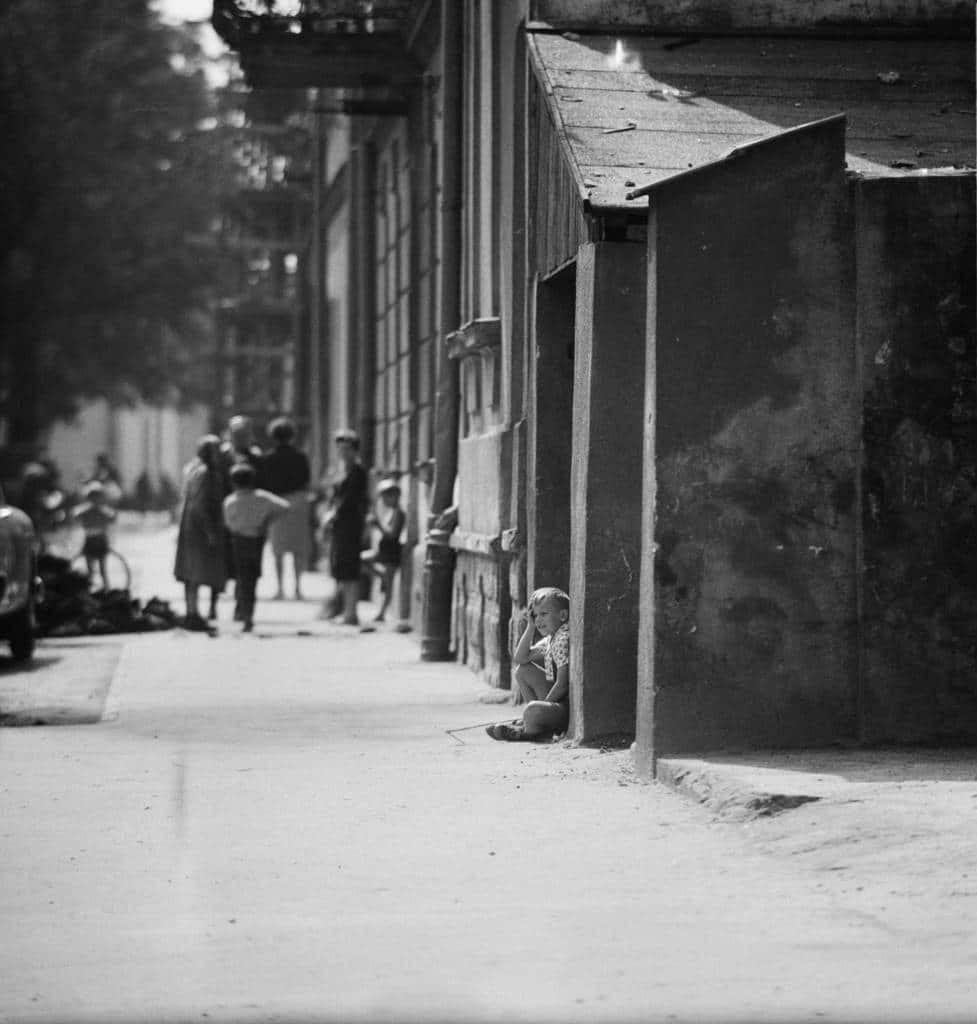 Ulica Świętego Ducha, widok w stronę ul. Lwowskiej, 1964. Fot. Zofia Rydet. © Zofia Augustyńska-Martyniak