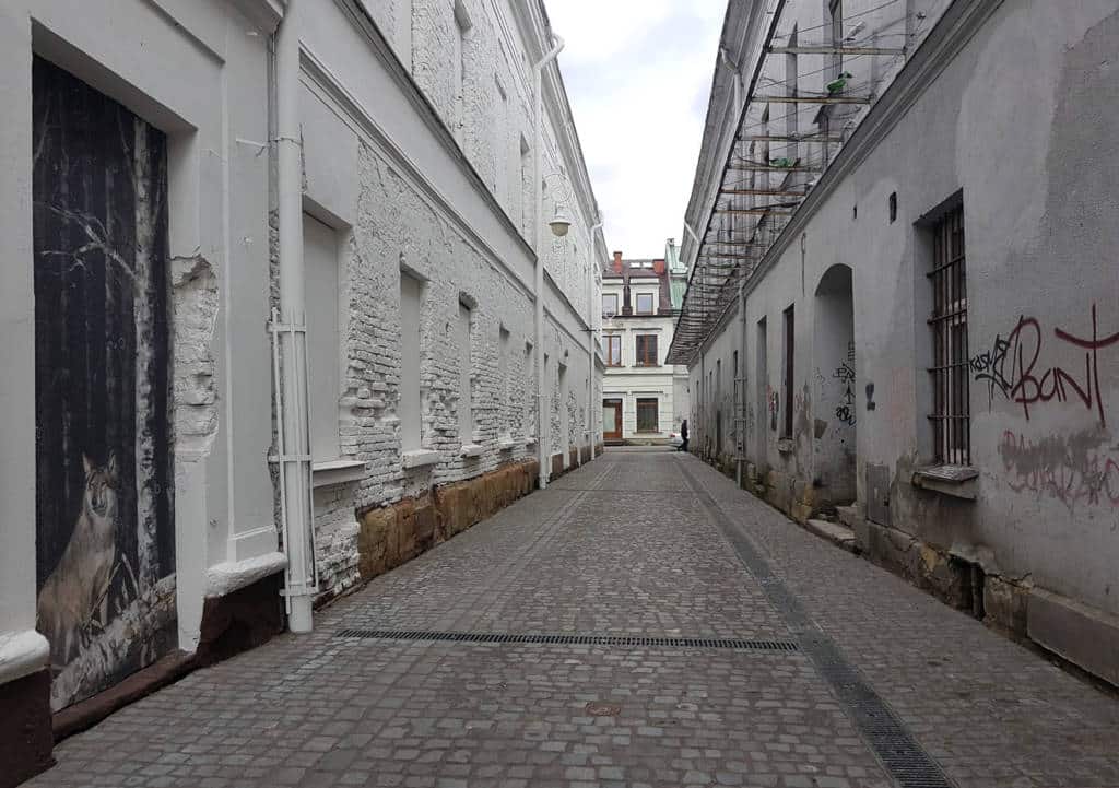 Ul. Wąska w Nowym Sączu po remoncie nawierzchni