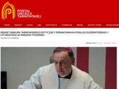 Dekret Biskupa Tarnowskiego dotyczący sprawowania posługi duszpasterskiej i liturgicznej w Wielkim Tygodniu