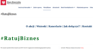 #ratujbiznes – startuje akcja rzecznika małych i średnich przedsiębiorców na rzecz wsparcia przedsiębiorców w czasach epidemii