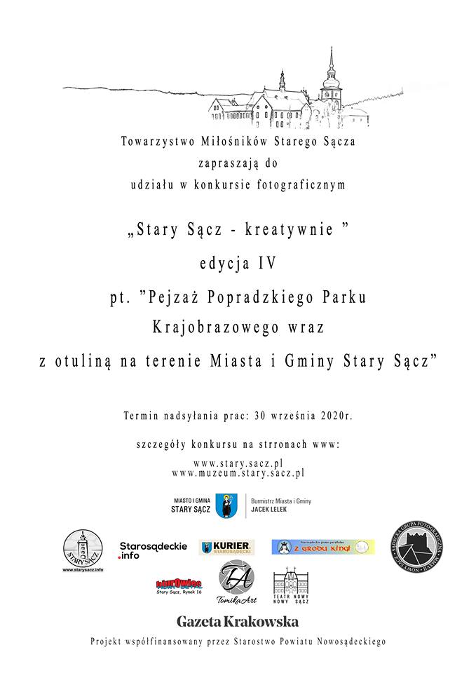 Tematem konkursu organizowanego przez Towarzystwo Miłośników Starego Sącza jest Pejzaż Popradzkiego Parku Krajobrazowego