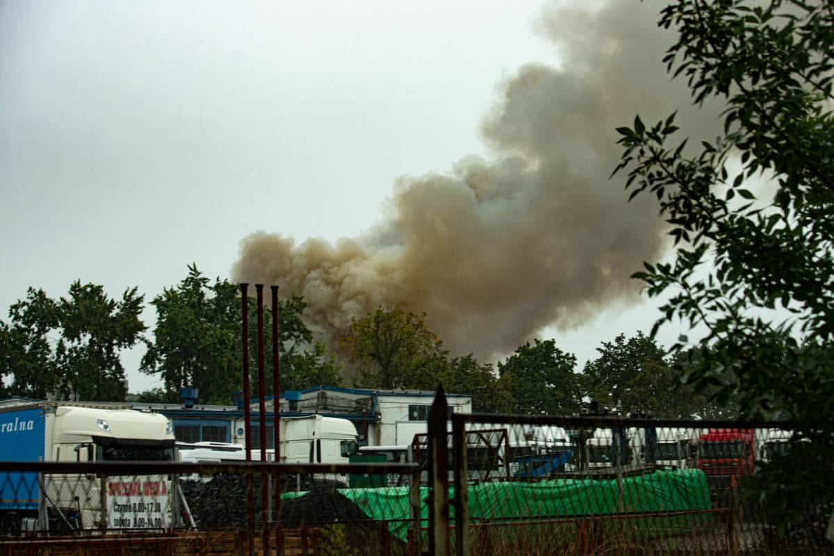 Pożar w zajezdni MPK Nowy Sącz