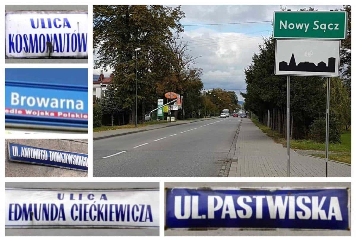 Nowy Sącz nazwy ulic - odezwa w sprawie nazewnictwa miejskiego