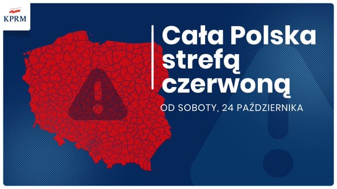 Polska cała czerwoną strefą